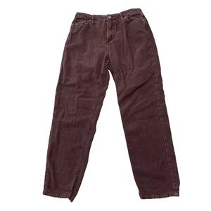 BDG Corduroy Pants Women 29 Mom High Rise Western Brown Preppy Cords 30x28